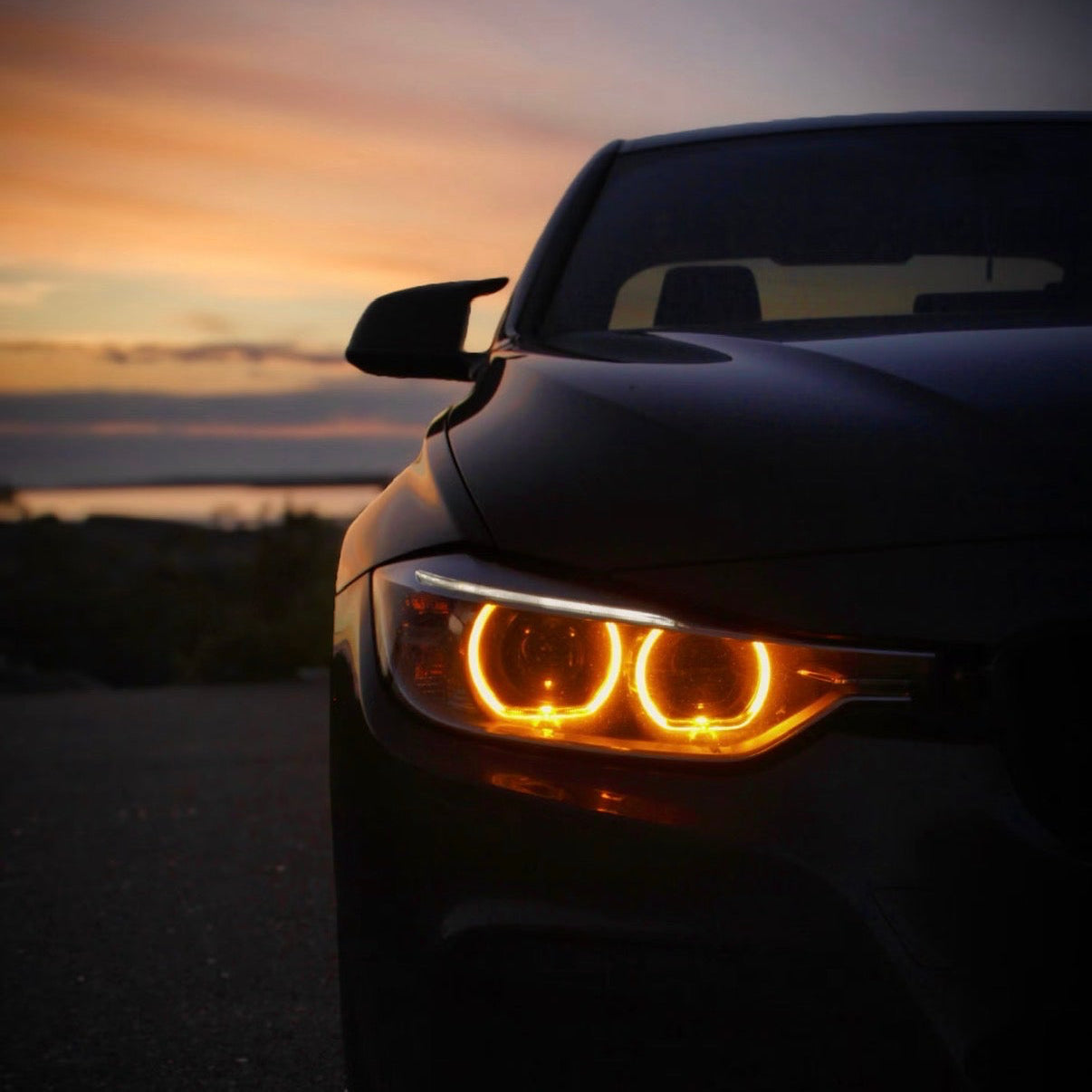 Amber drl - BMW F30 / F31 / F35 2012-2015 3 series angel eyes - icon light