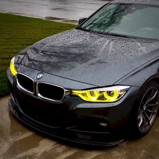 Yellow drl - BMW F30 / F31 / F35 2015-2018 3 series LCI angel eyes - icon light (Copy)